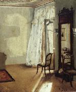 Adolph von Menzel The Balcony Room oil painting on canvas